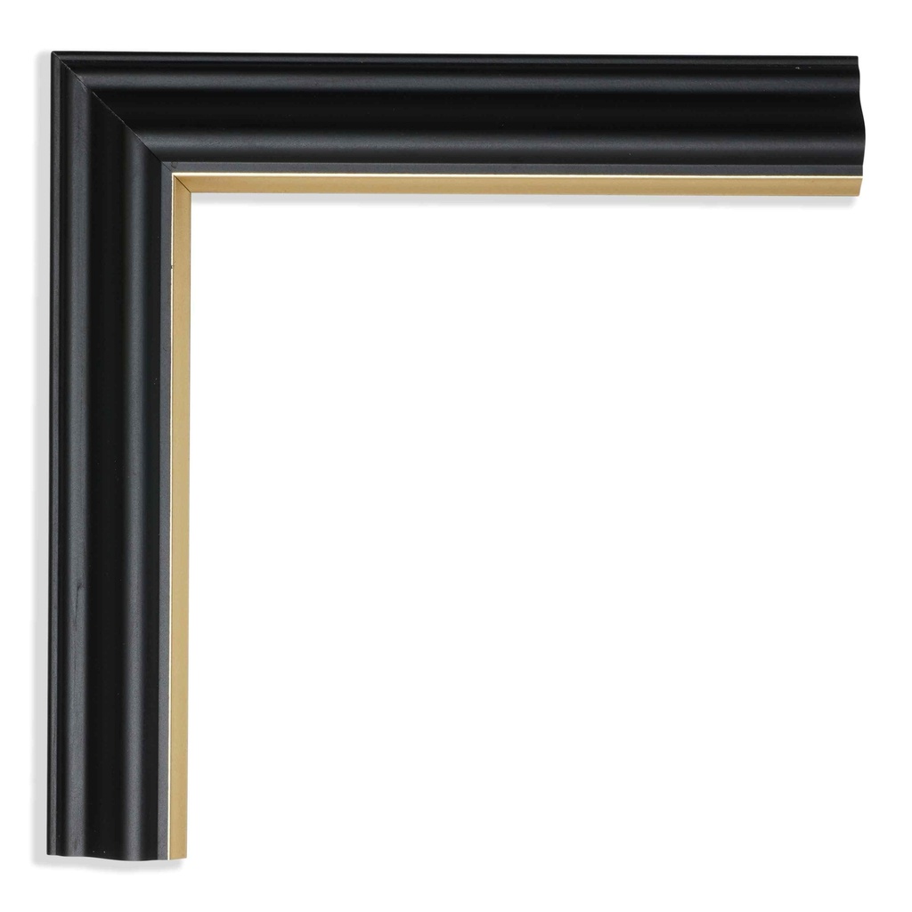 5003 - 1"  BLACK W/GLD.LIP
