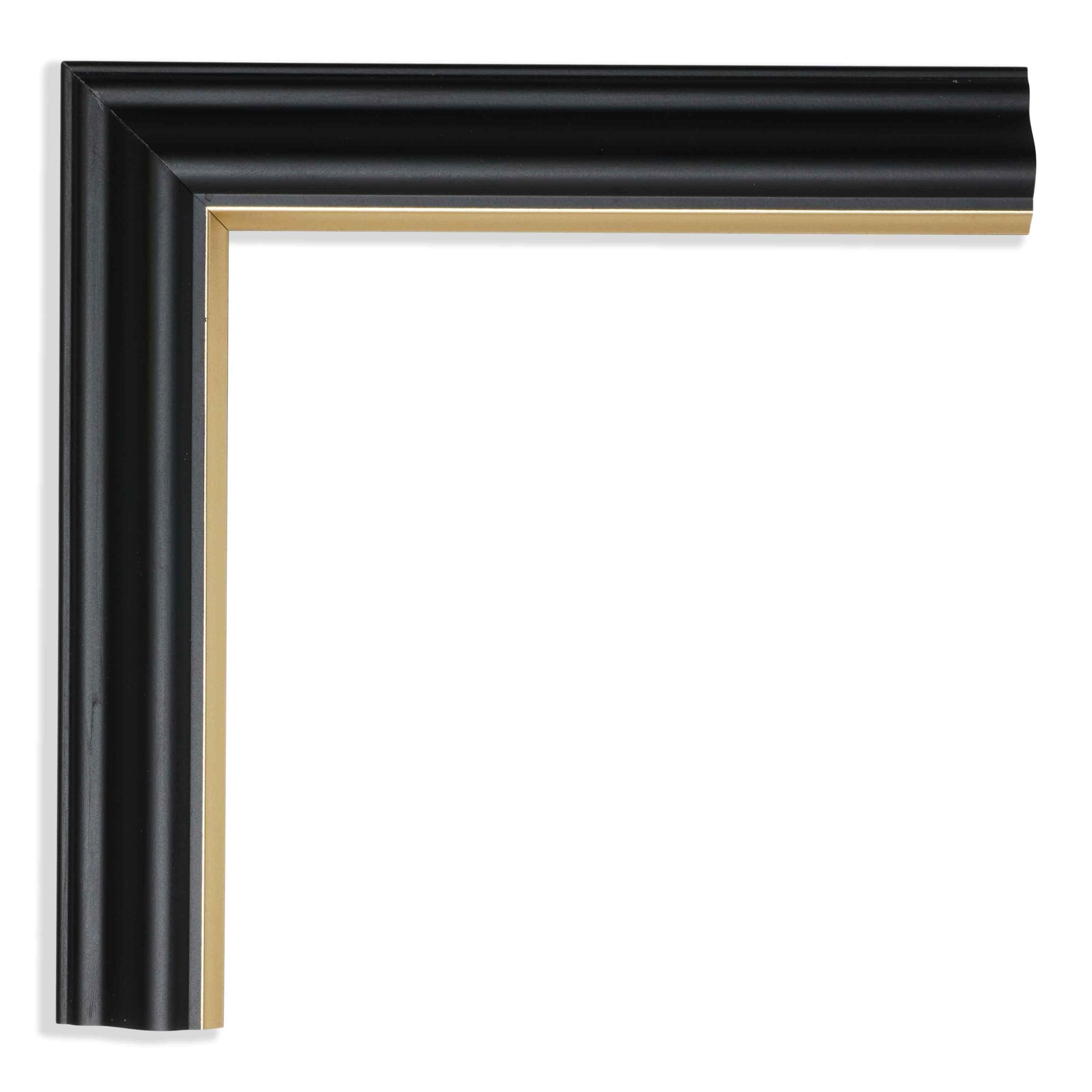 5003 - 1" BLACK W/ GOLD LIP