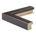 5005 - 1"  WALNUT W/SIL. EDGE