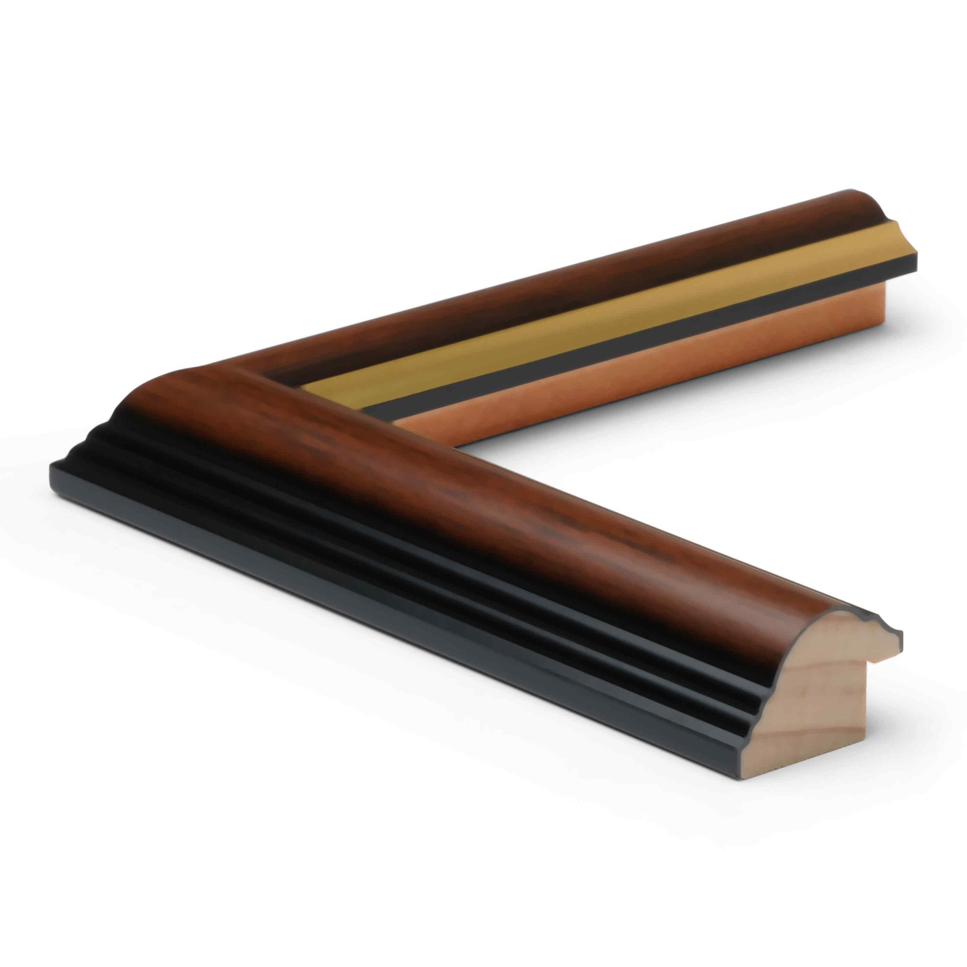 5010 - 1-1/4" LIGHT WALNUT W/ GOLD LIP