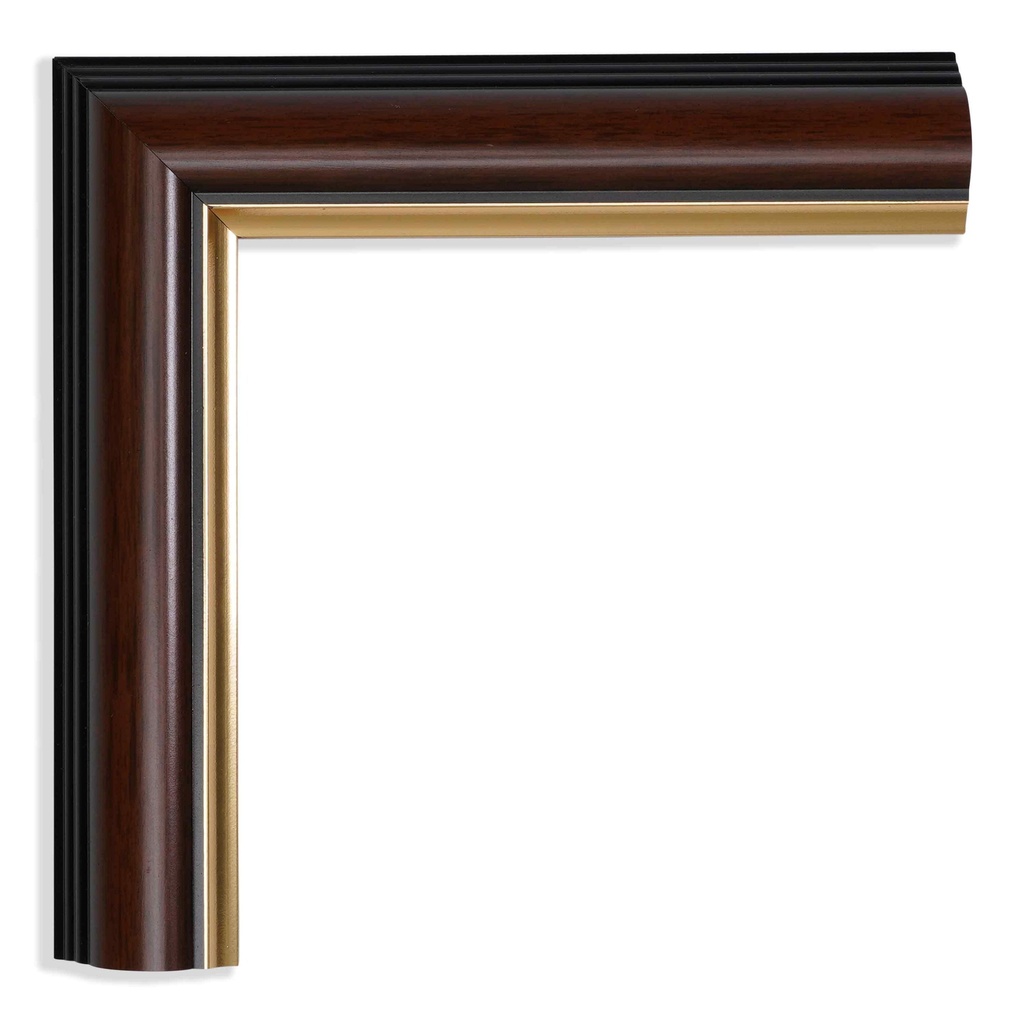 5010 - 1-1/4"  LT. WALNUT W/GLD.LIP