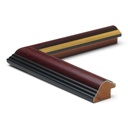 5011 - 1-1/4"  MAHOGANY W/GLD. LIP