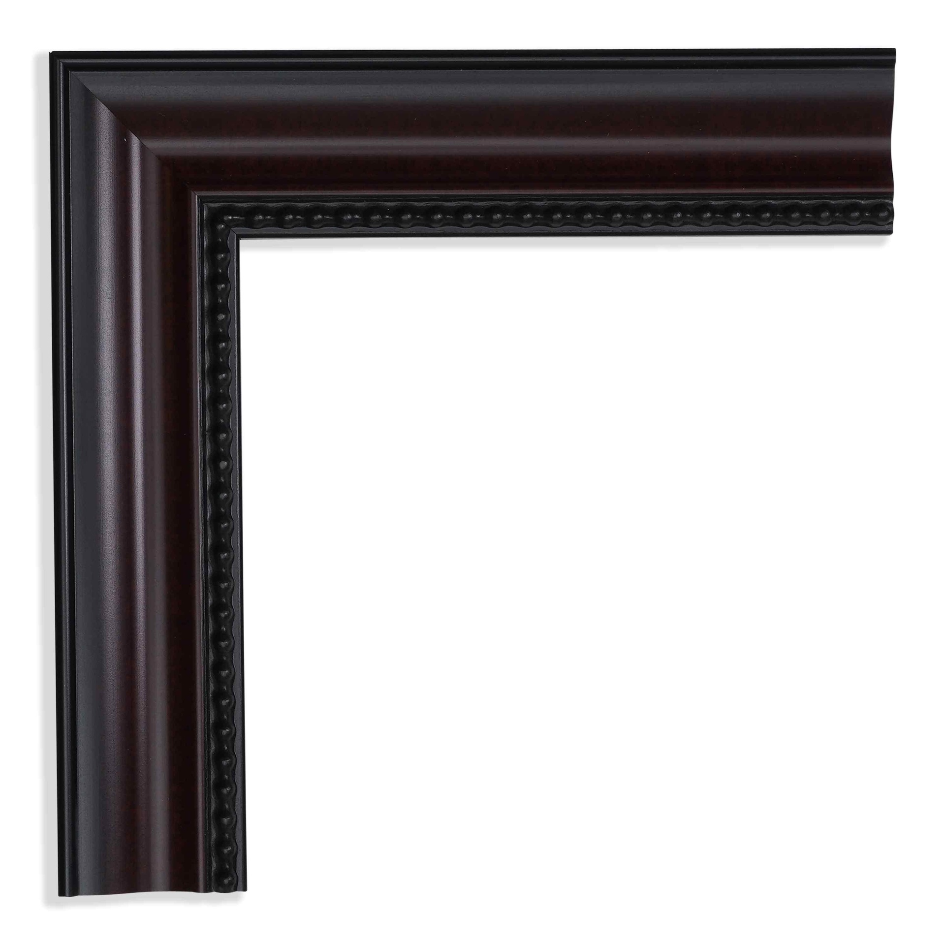 ~CLOSEOUT~ 5014 - 1-1/4" DARK WALNUT W/ BEADS