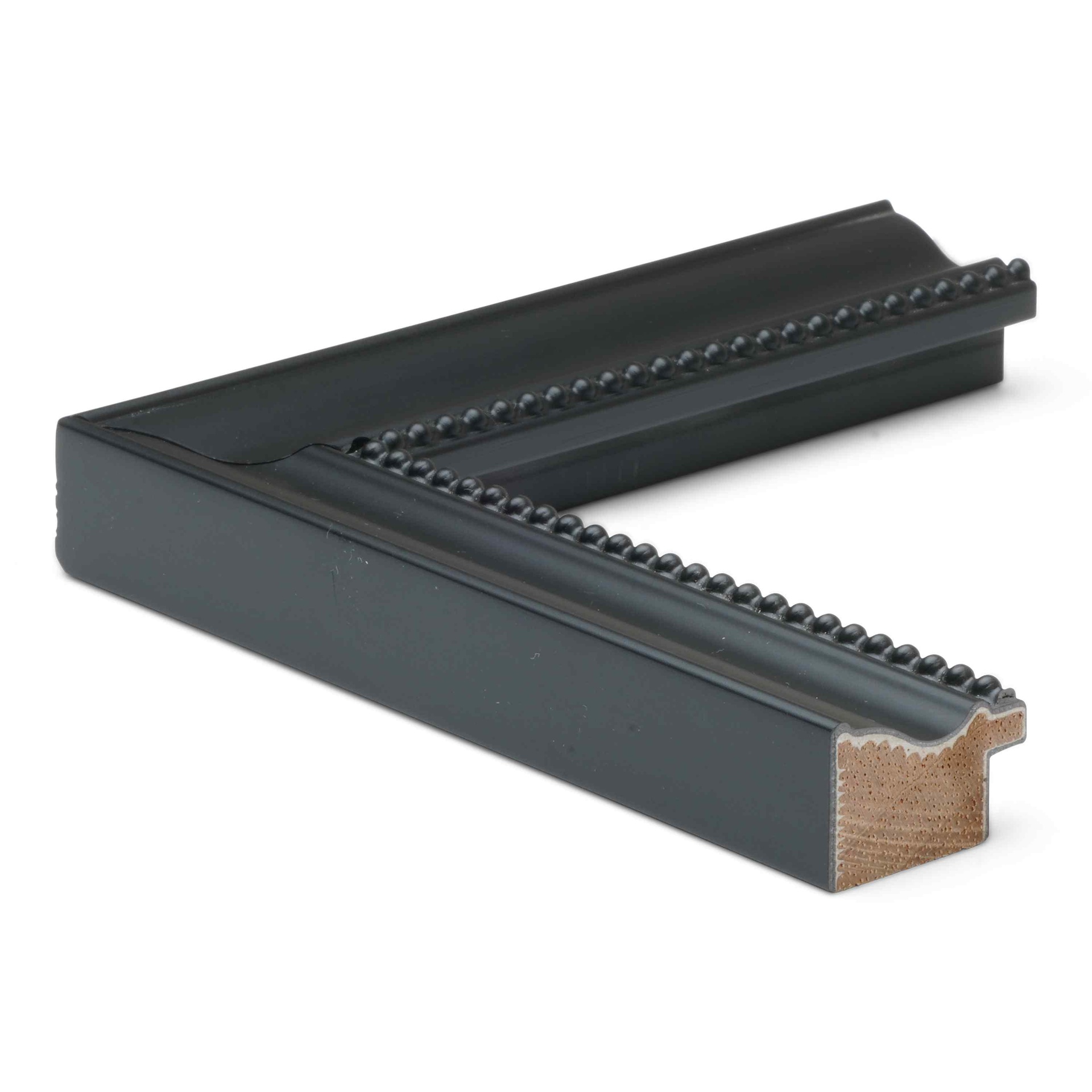 5015 - 1-1/4" BLACK W/ BEADS