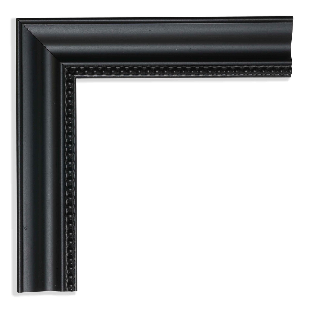 5015 - 1-1/4"  BLACK W/BEADS