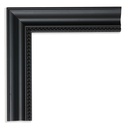 5015 - 1-1/4"  BLACK W/BEADS