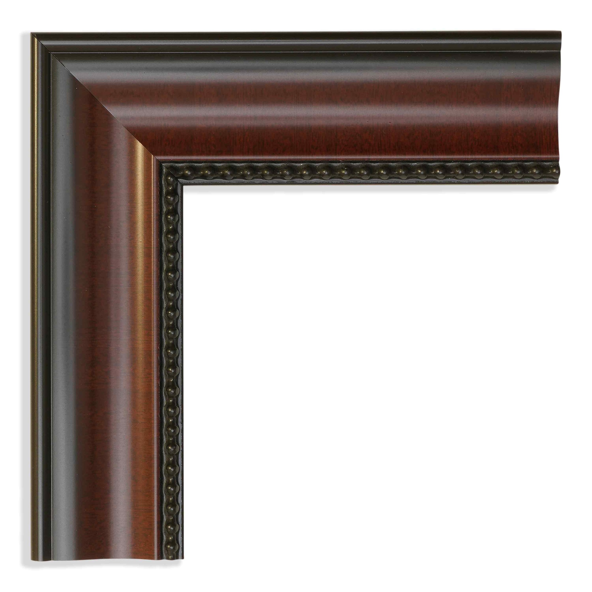 ~CLOSEOUT~ 5031 - 1-5/8" DARK WALNUT W/ BEADS