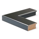 5045 - 1-7/8"  BLACK W/SIL. EDGE