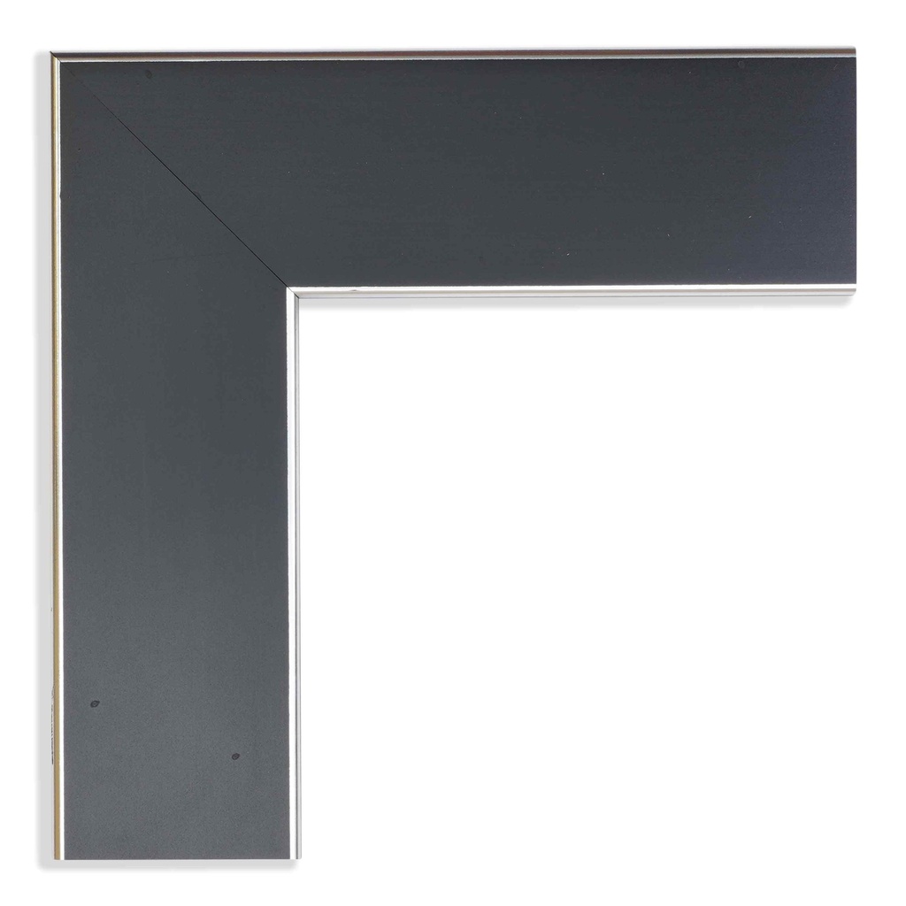 5045 - 1-7/8"  BLACK W/SIL. EDGE