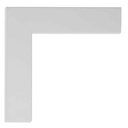 5075 - 1-1/4" WHITE FLAT TOP