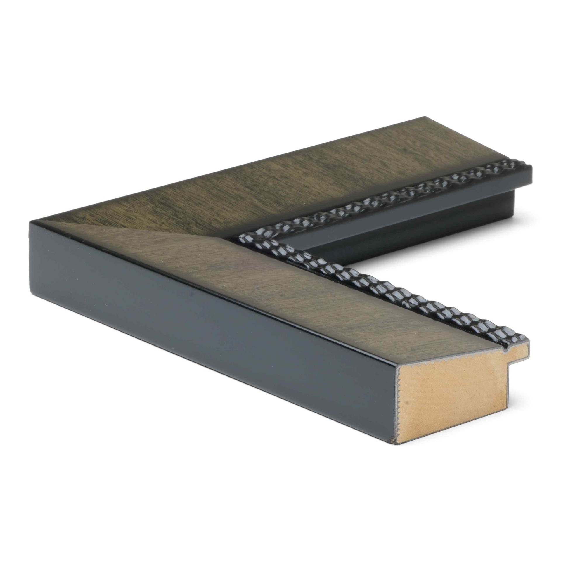 ~CLOSEOUT~ - 5122 - 1-3/4" CHARCOAL W/RIPPLE LIP