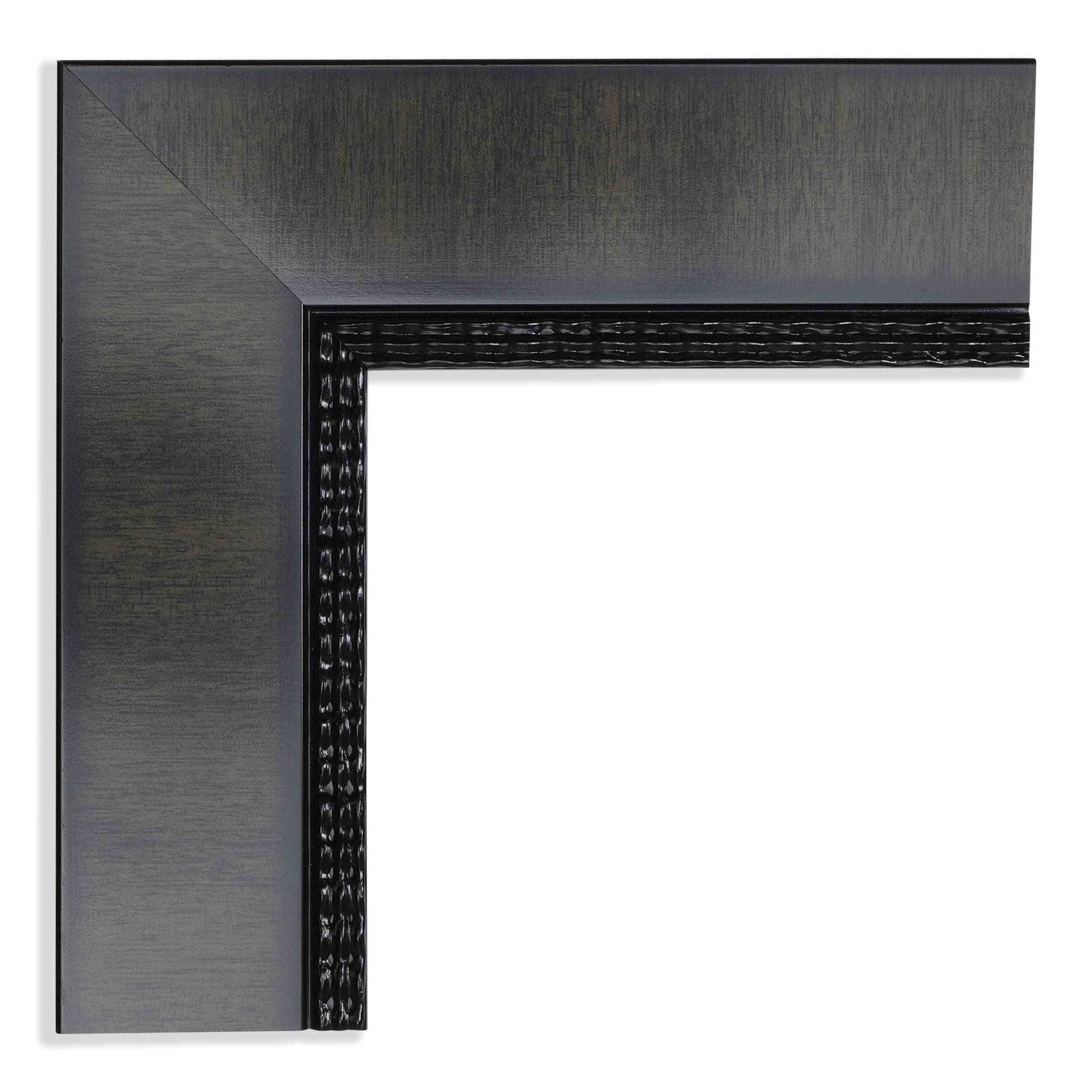 ~CLOSEOUT~ - 5122 - 1-3/4" CHARCOAL W/RIPPLE LIP