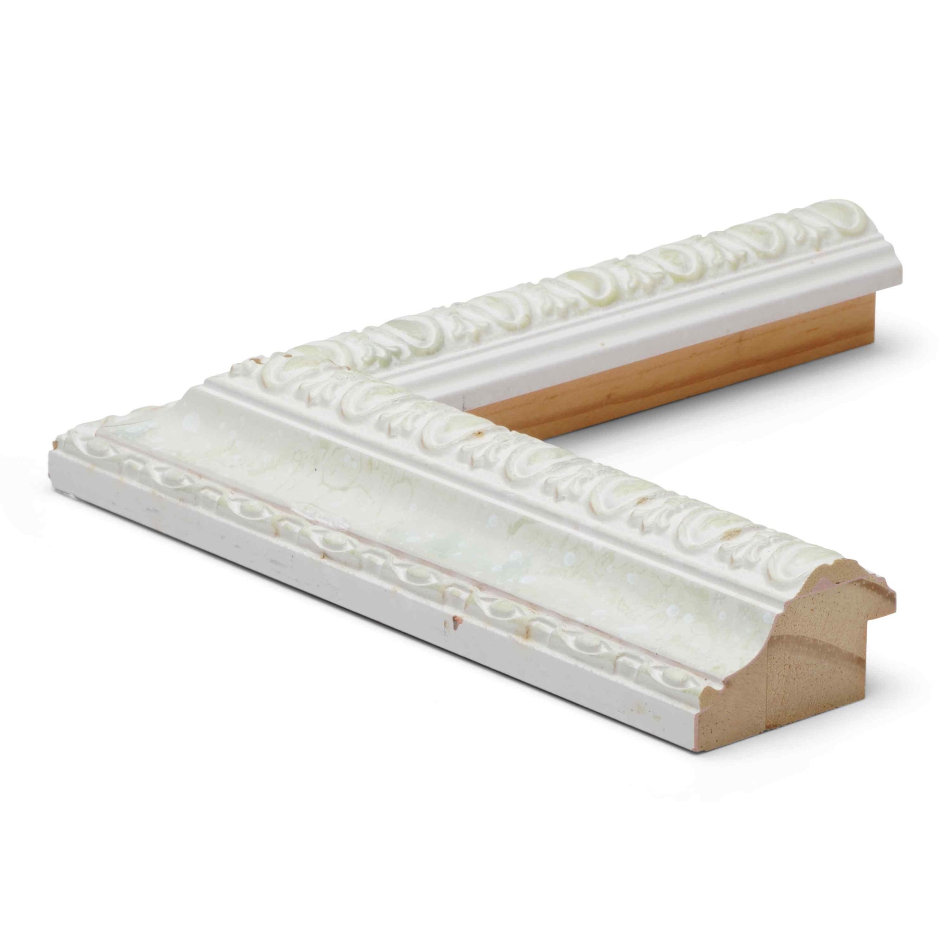 ~DISCONTINUED~ - 2549 - 1-1/2 WHITE W/LT.GRN PANEL