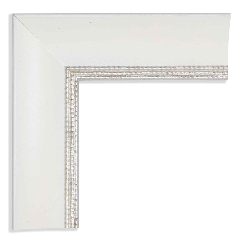 8027 - 1-3/4"  WHITE W/SILVER LIP