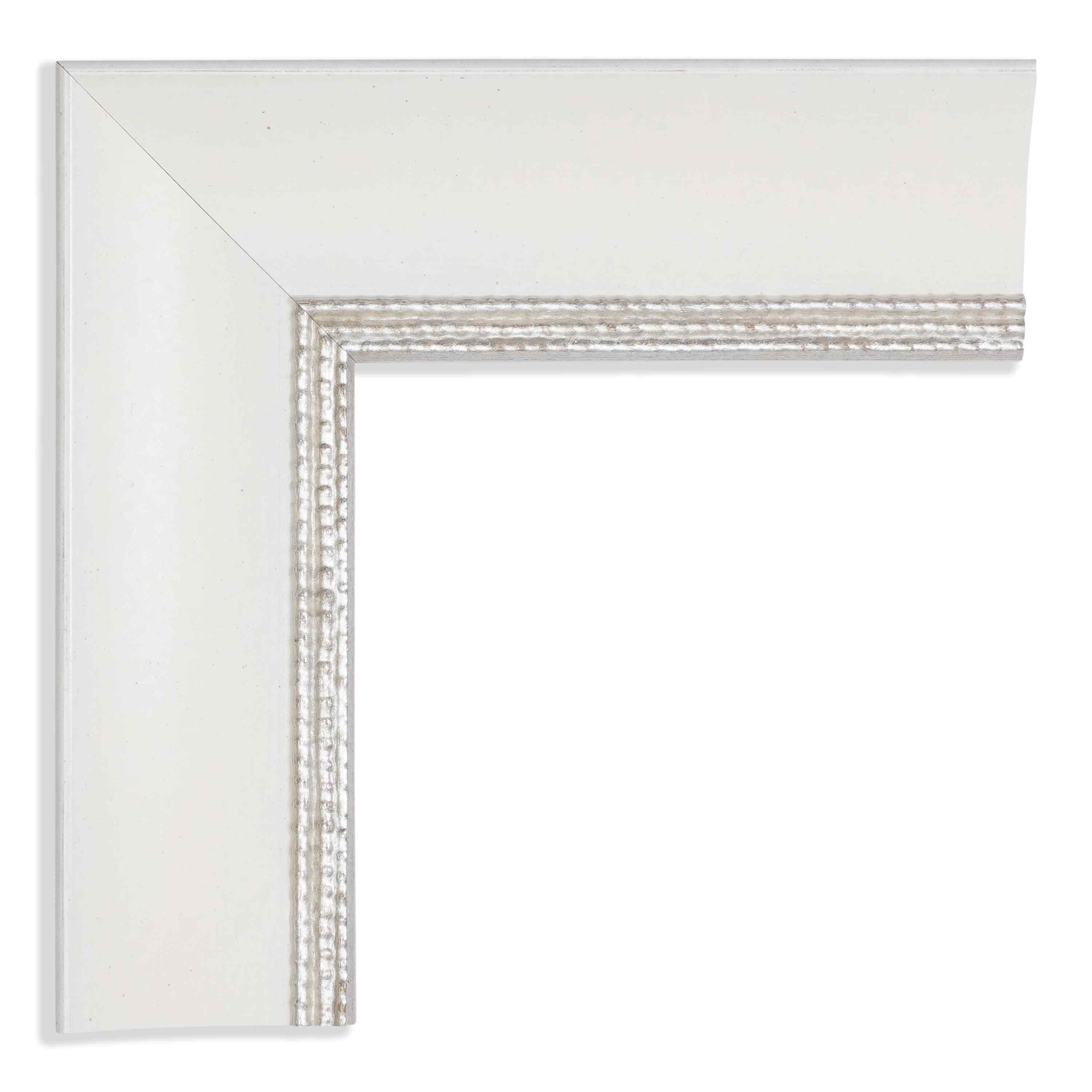 8027 - 1-3/4" WHITE W/ SILVER LIP