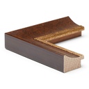 8030 -1-3/4"  BROWN W/GOLD LIP