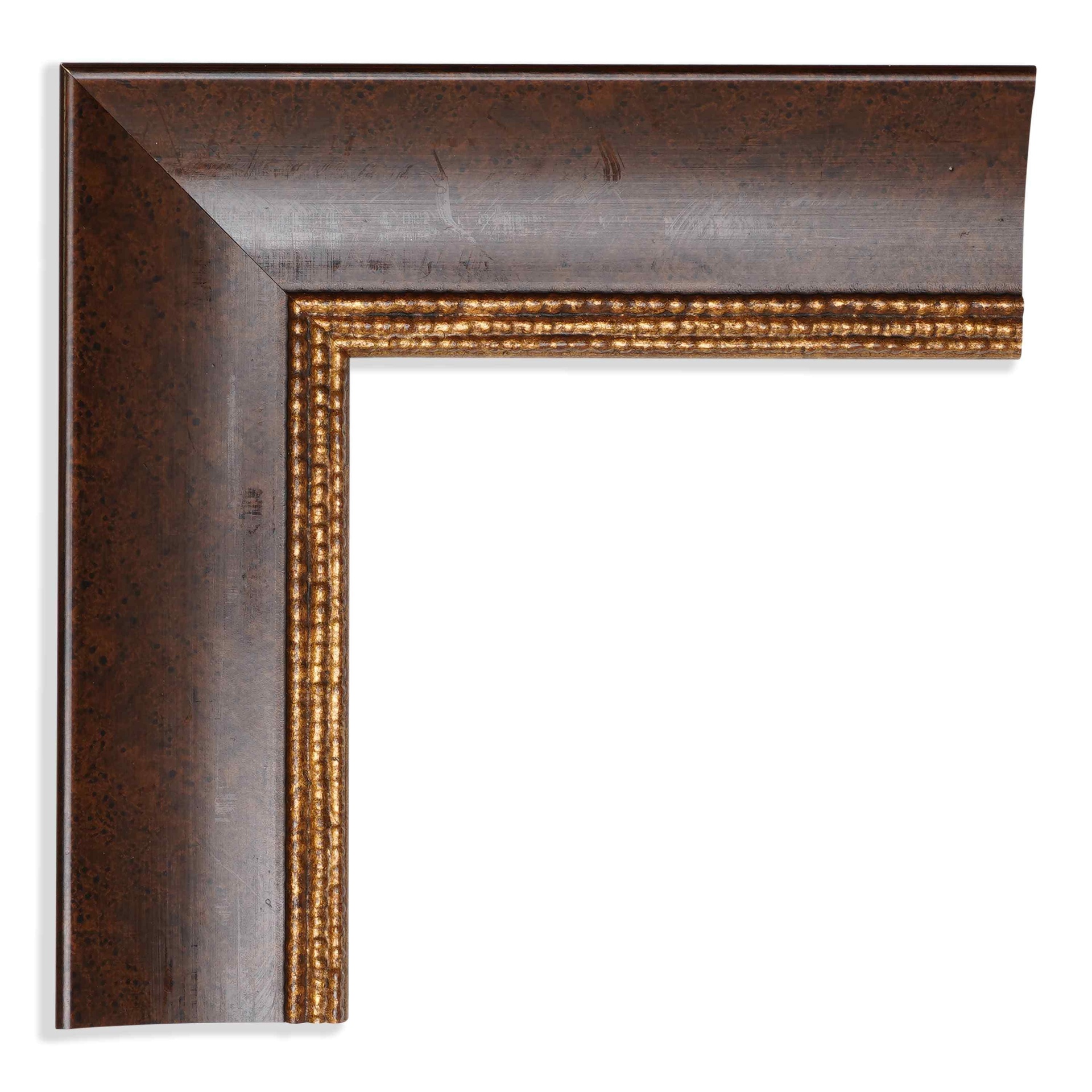 8030 -1-3/4"  BROWN W/ GOLD LIP