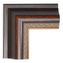 2578 - 2-3/4 ANT. BROWN/GLD ORN.LIP