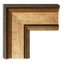 8040 - 2-3/4"  ANT.GOLD W/BLK RUB