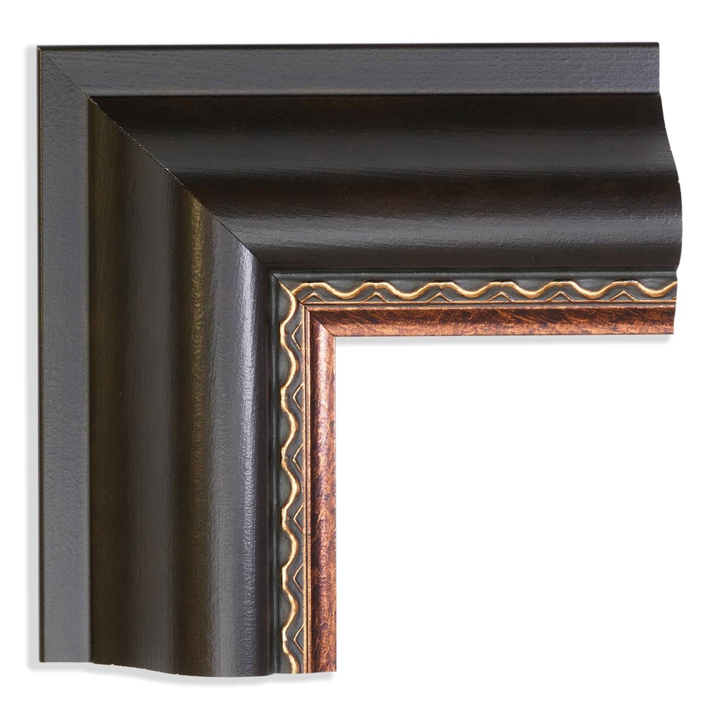 2579 - 2-3/4 ANT. BLK/GLD ORN. LIP