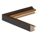 8047 - 1"  BROWN W/ GOLD