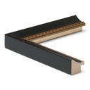 8048 - 1"  BLACK W/GOLD