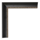 8049 - 1"  BLACK W/SILVER