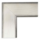 *2607 - 2-1/2  SILVER W/ BLK.STREAKS