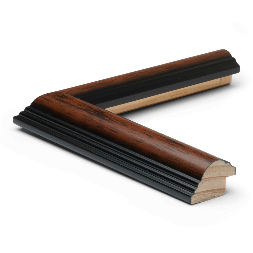 M533-210 1-1/4" LT. WALNUT/ BLK