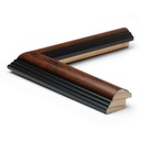 M533-210 1-1/4" LT. WALNUT/ BLK