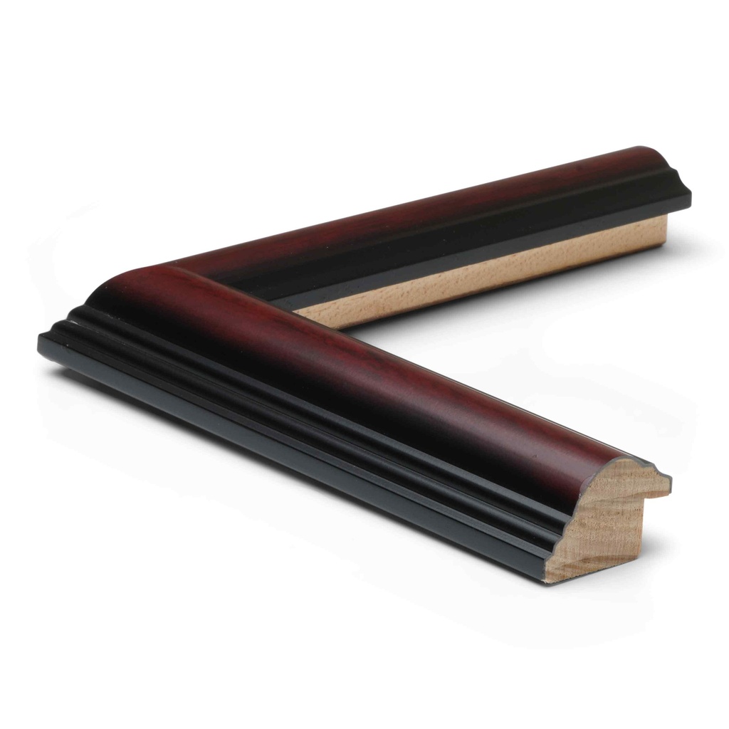 M533-240  1-1/4" MAHOGANY & BLACK