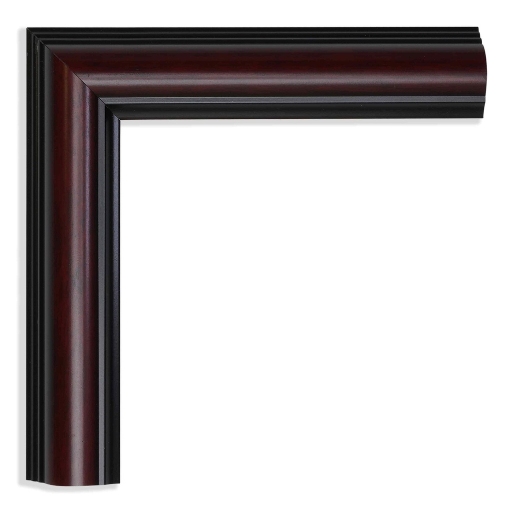 M533-240  1-1/4" MAHOGANY & BLACK