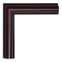 M533-240  1-1/4" MAHOGANY & BLACK