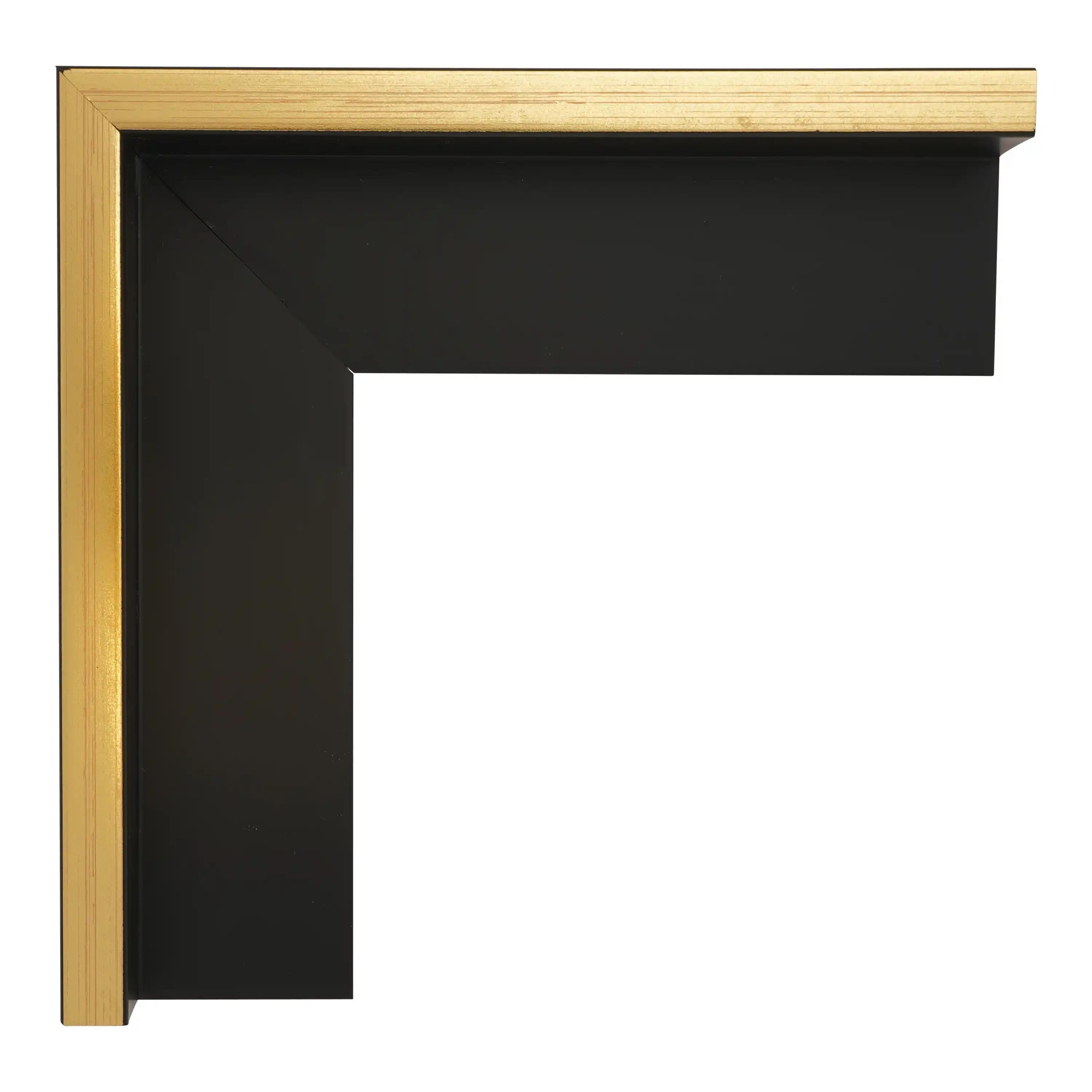 ~DISCONTINUED~ - 2485 - 1-3/16 DEEP BLACK FLOATER/GOLD TOP