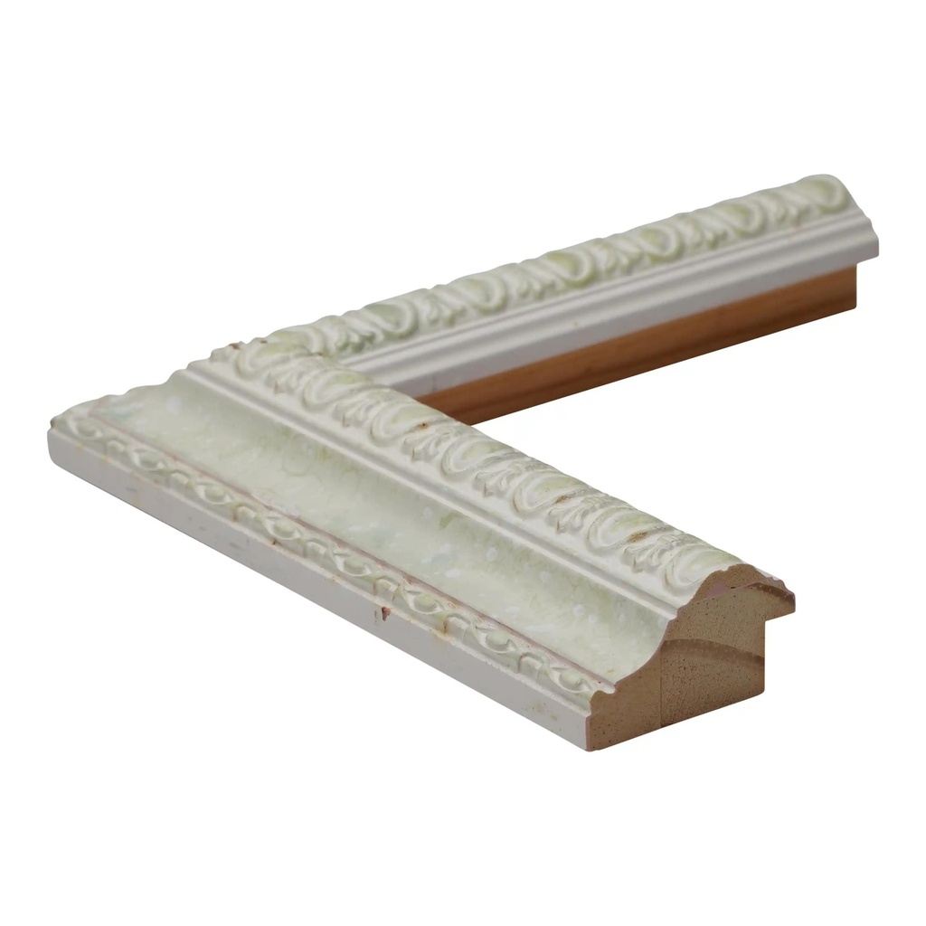 *CLOSEOUT* - 2549 - 1-1/2 WHITE W/LT.GRN PANEL