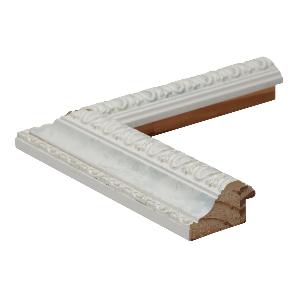 *CLOSEOUT* - 2550 - 1-1/2 WHITE W/ LT.BLUE PANEL