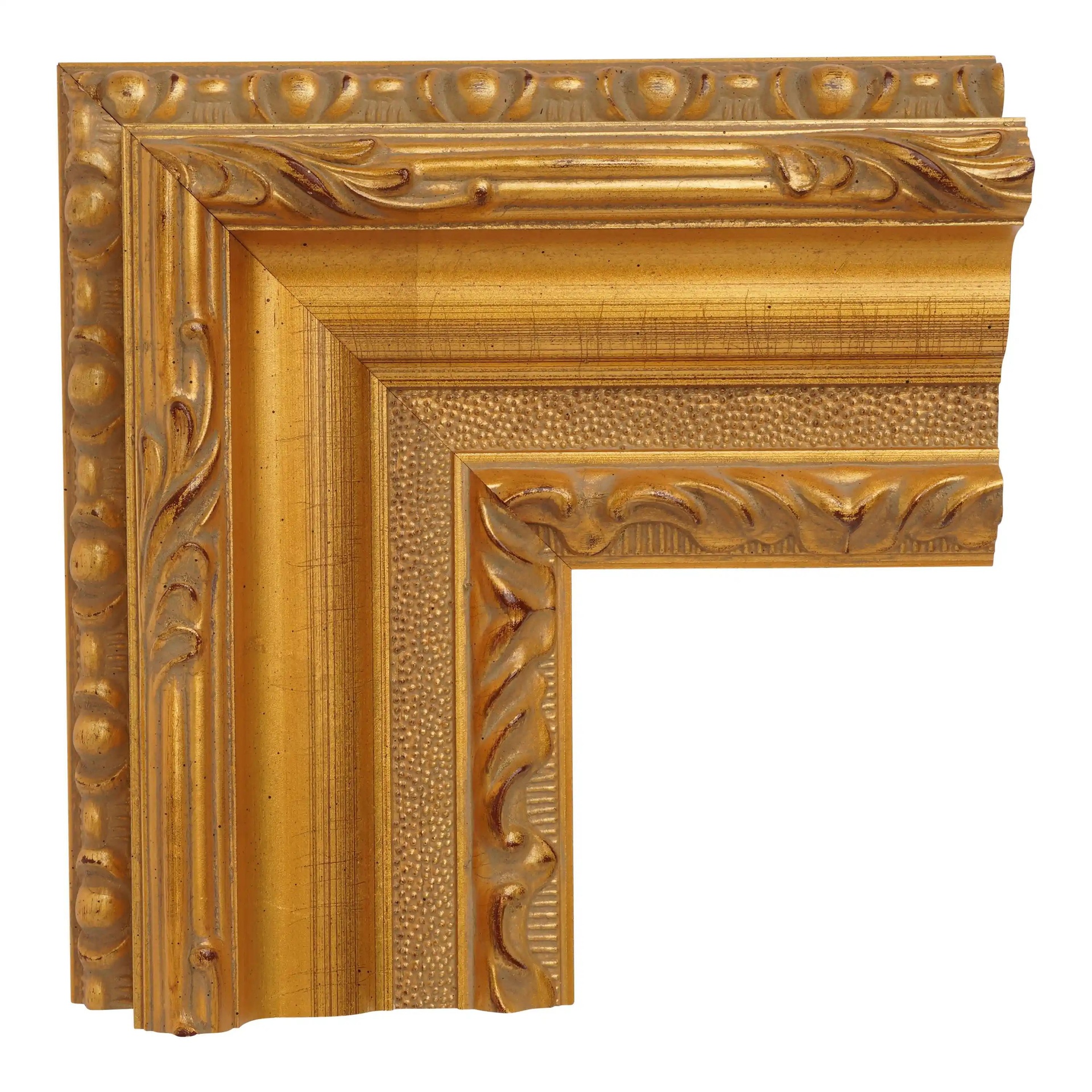 ~DISCONTINUED~ 2566 - 3-1/4" LIGHT GOLD ORNATE