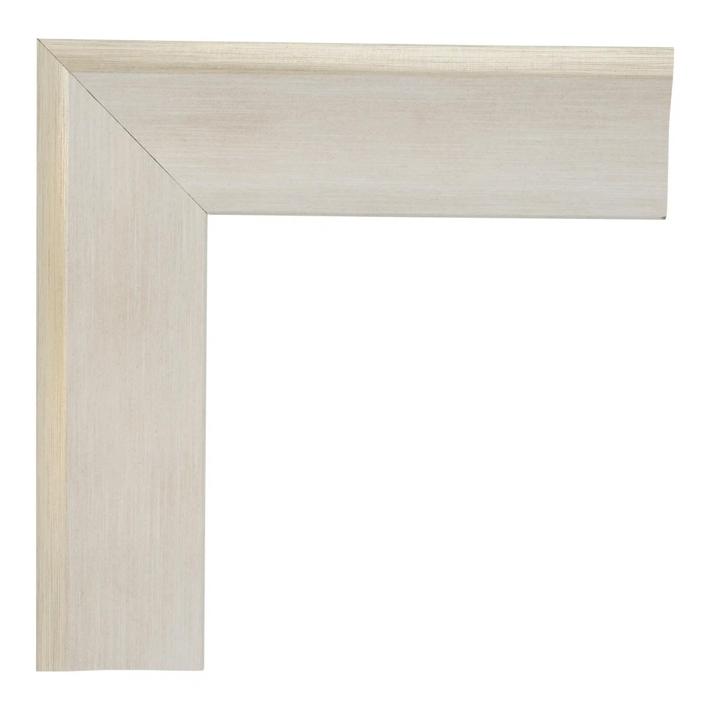 2712 - 1-1/2"  WHITE SILVER TRIM