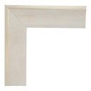 2712 - 1-1/2"  WHITE SILVER TRIM