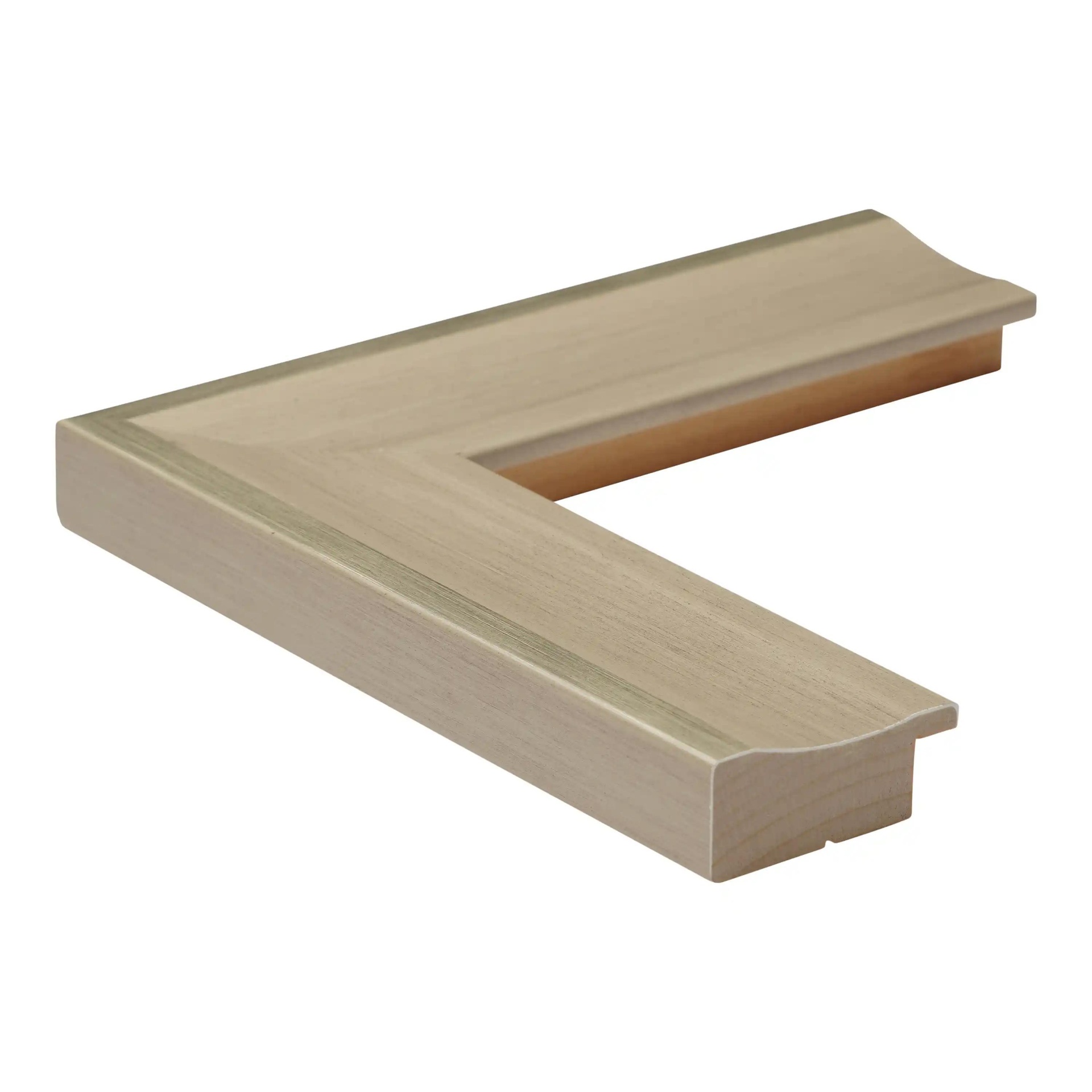 ~DISCONTINUED~ 2713 - 1-1/2" Off-White w/Silver Lip