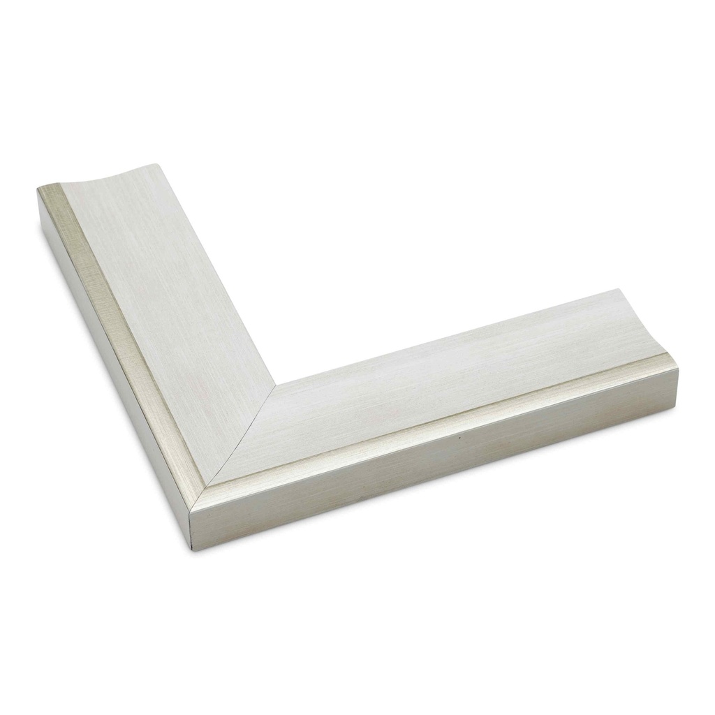 2712 - 1-1/2"  WHITE SILVER TRIM