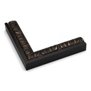 *CLOSEOUT* - 2763 - 1-1/4" BLK W/BRONZE LEAVES