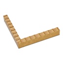 2818 - 5/8"  GOLD SCALLOP