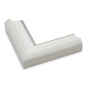 2824 - 2"  ANT.WHITE W/SILVER LIP