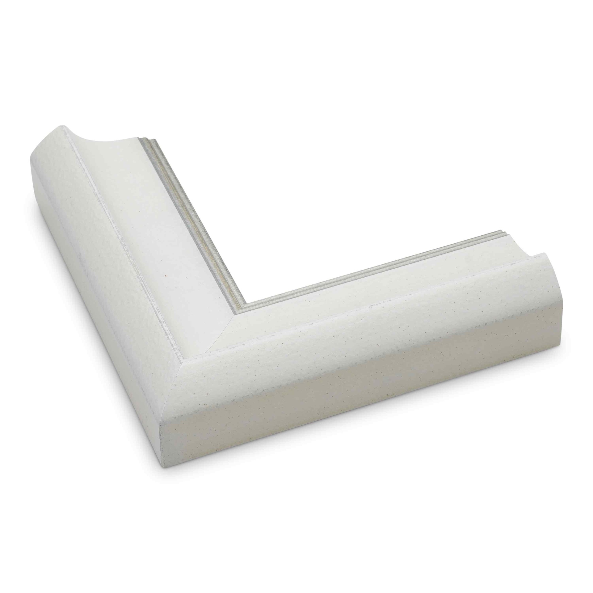 2824 - 2"  ANT.WHITE W/SILVER LIP