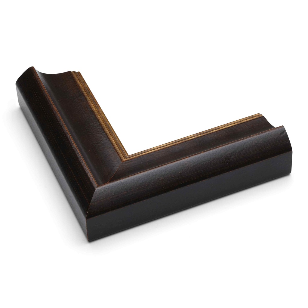 2827 - 2"  ANT.BROWN W/GOLD LIP