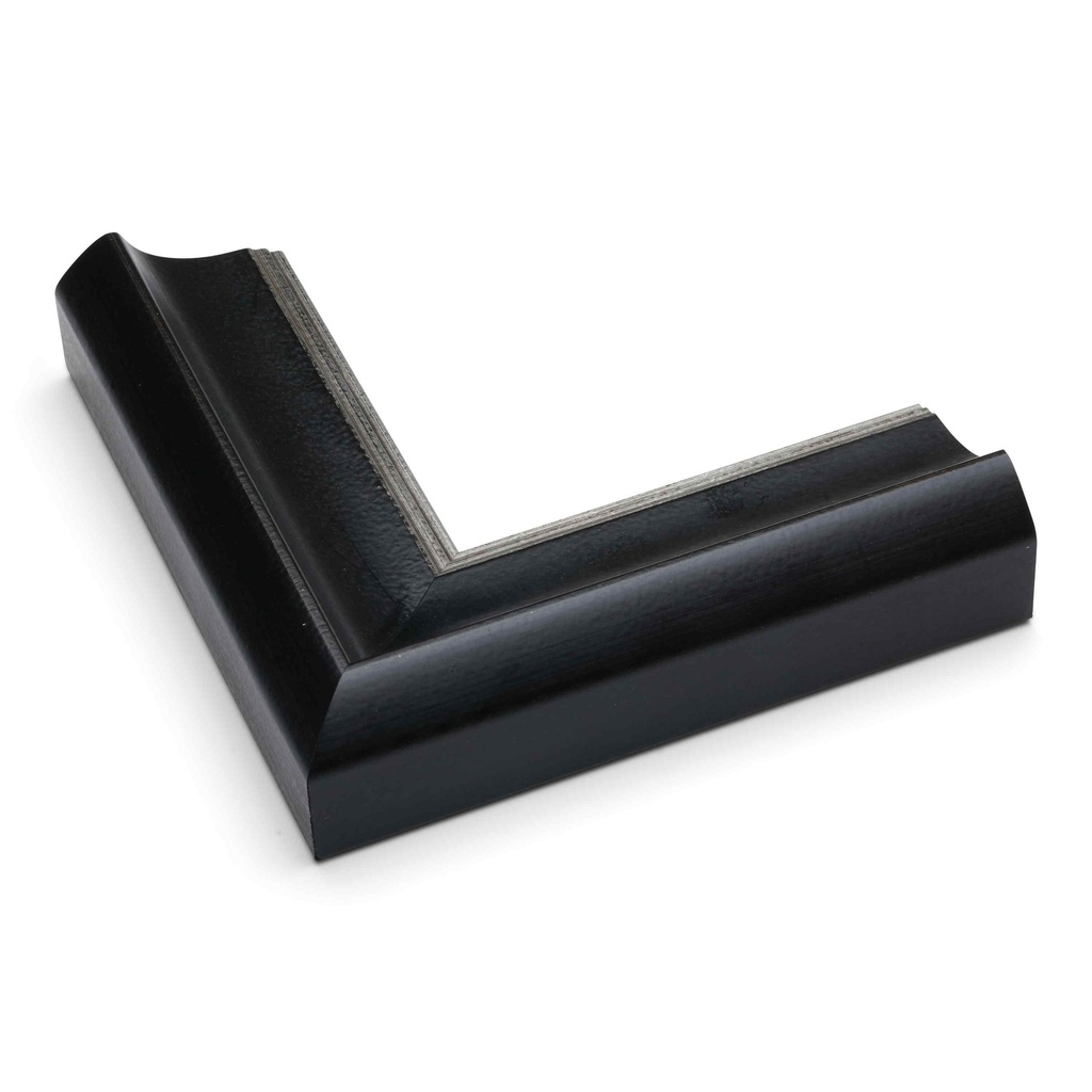 2828 - 2"  ANT. BLK W/SILVER LIP