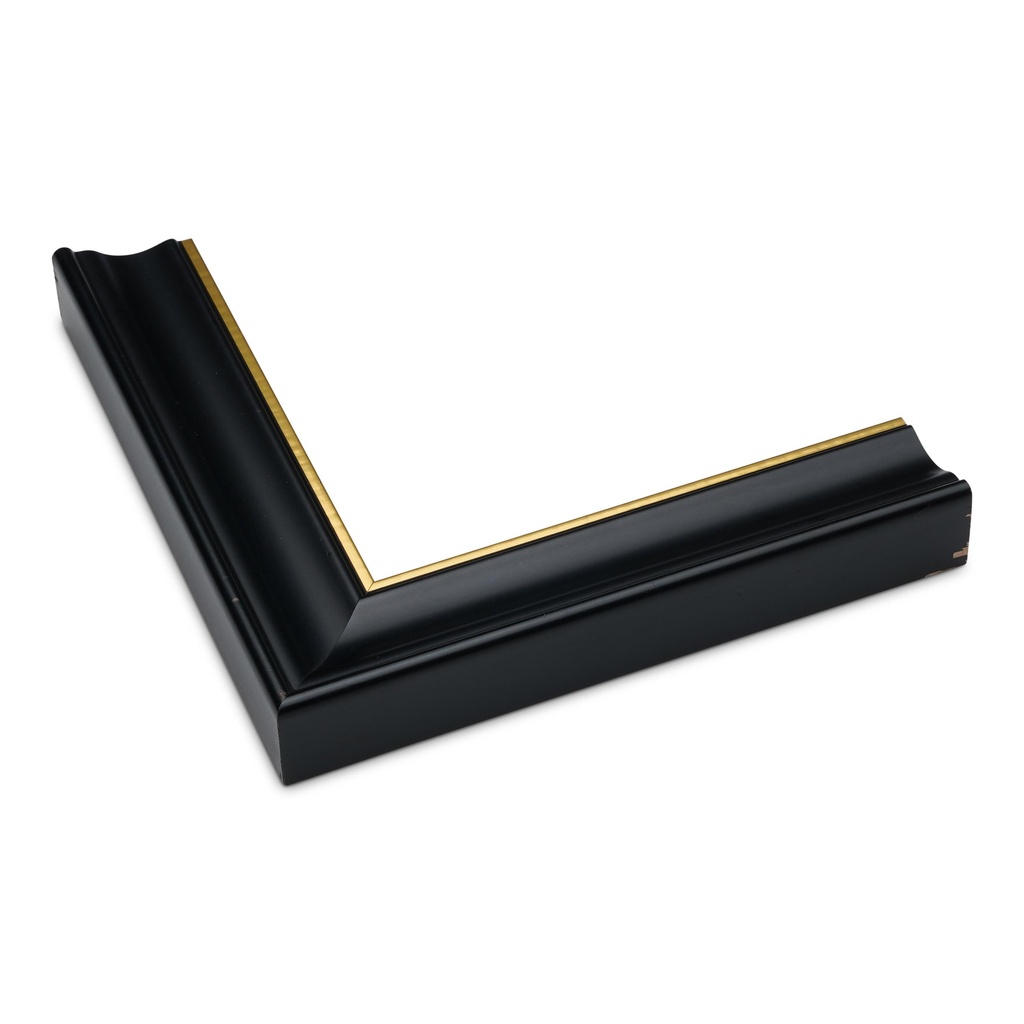 ~DISCONTINUED~ - 2246 - 1-1/4 SATIN BLK W/GOLD LIP~~~