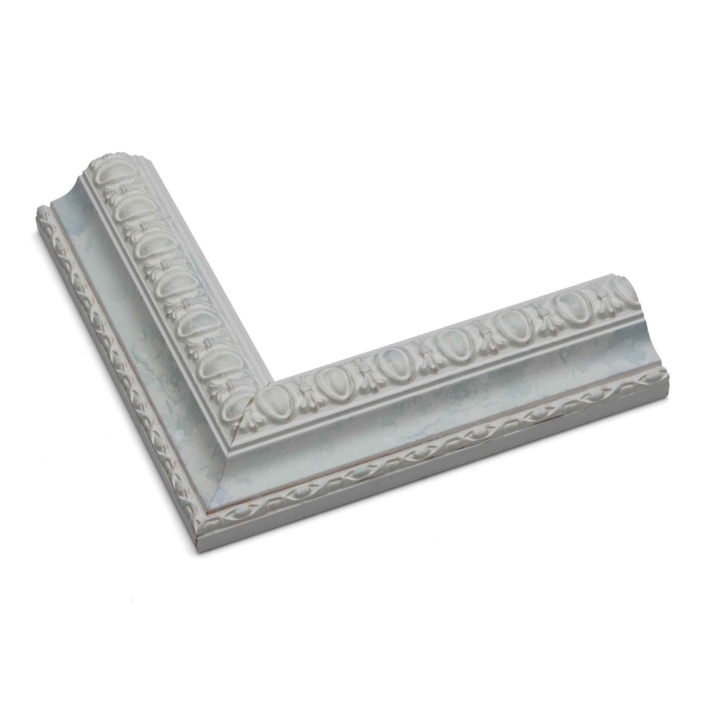 ~DISCONTINUED~ - 2550 - 1-1/2 WHITE W/ LT.BLUE PANEL