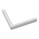 2997 - 1/2"  WHITE W/ BEAD